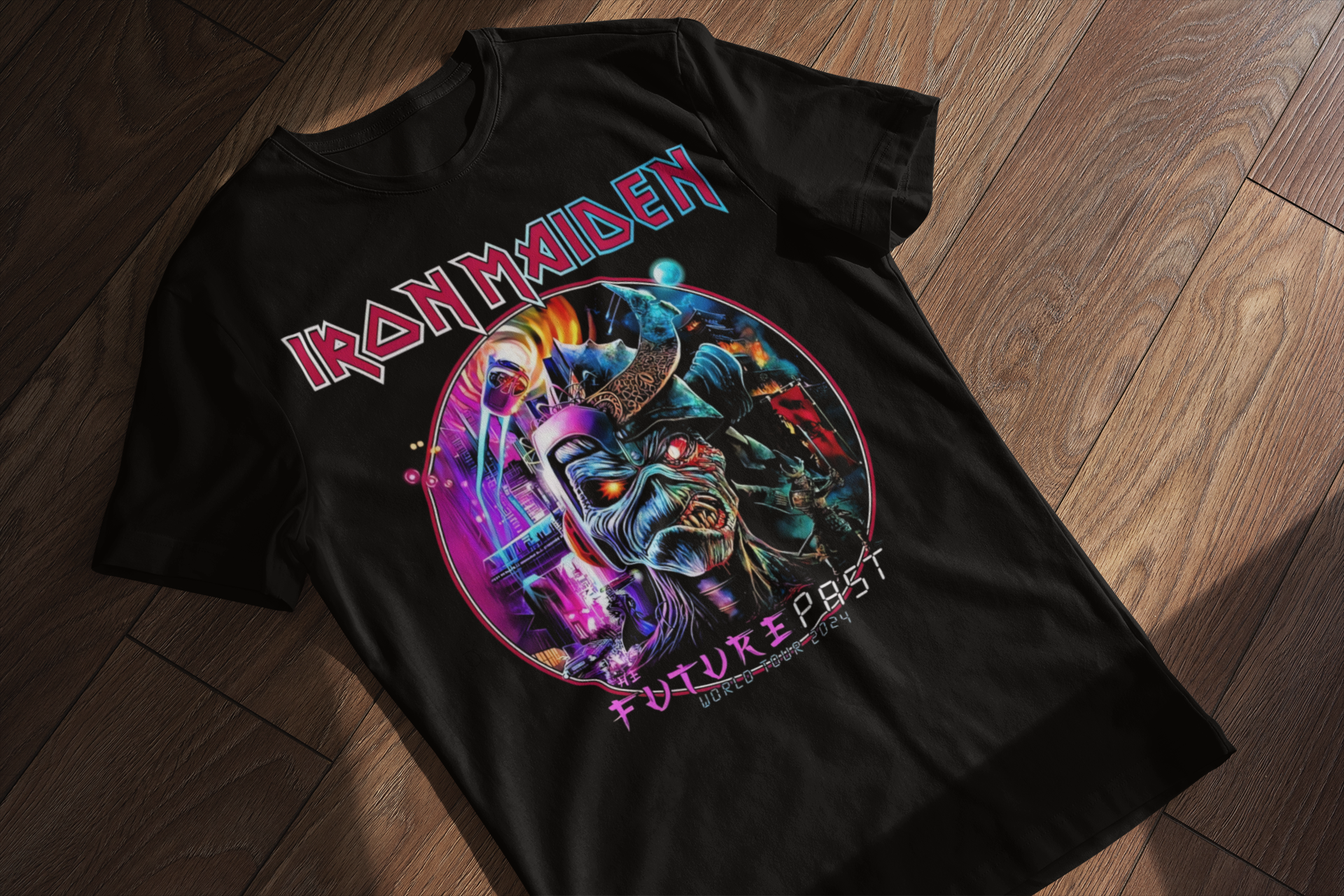 Playera Iron Maiden -  Eddie Future Past - Poder y Gloria