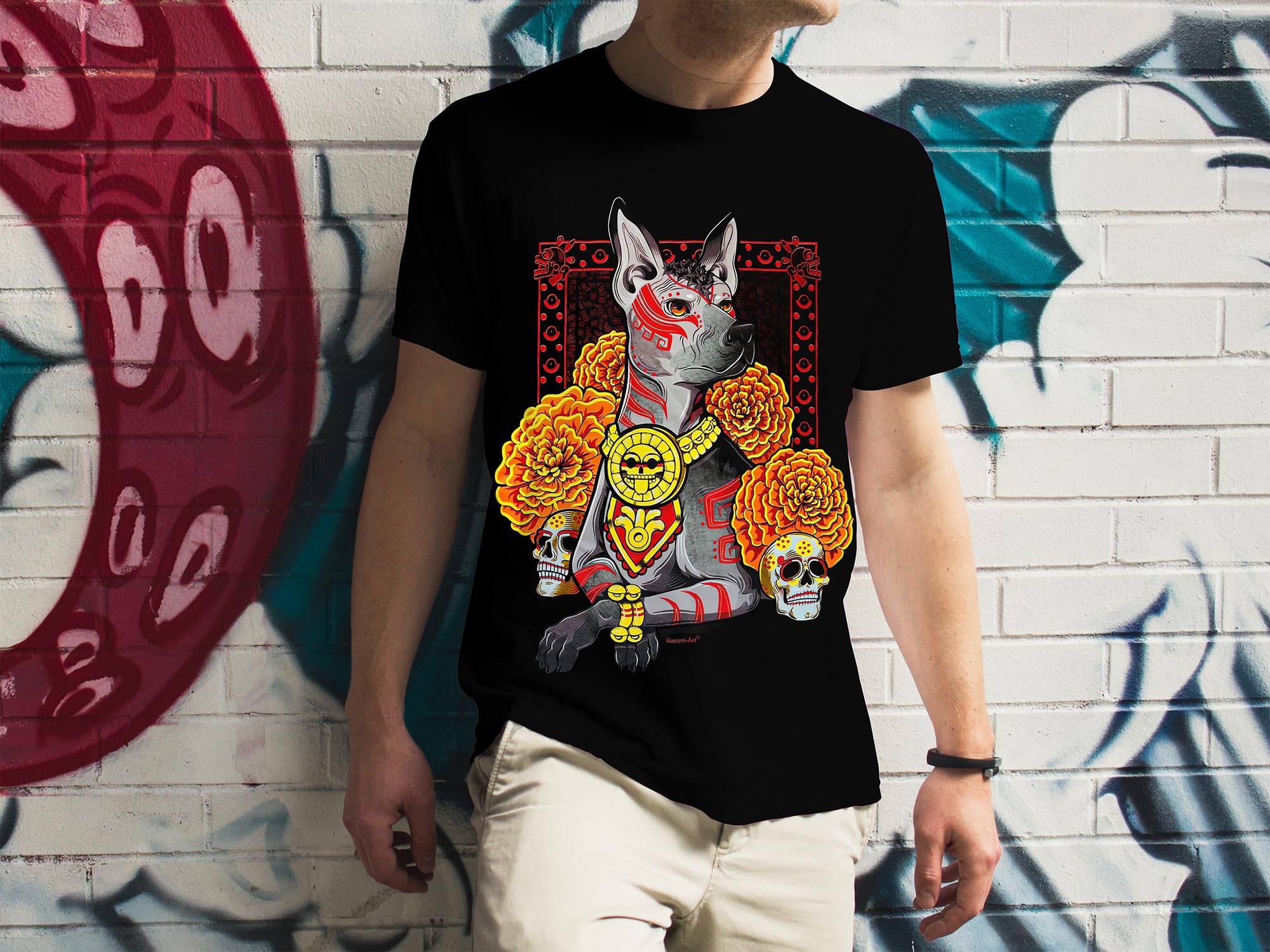 Playera Xoloitzcuintle Sagrado – Tradición y Poder