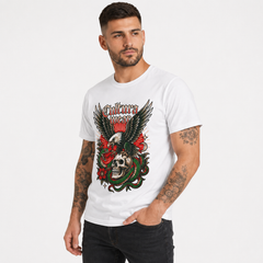 Playera Skull and Eagle – Tatuaje Neo Tradicional
