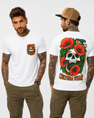 Playera Entre Pétalos y Colmillos – Arte Mortal en tu Espalda