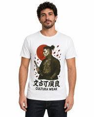 Playera Guerrero Samurái del Sol – Estilo Ilustrativo