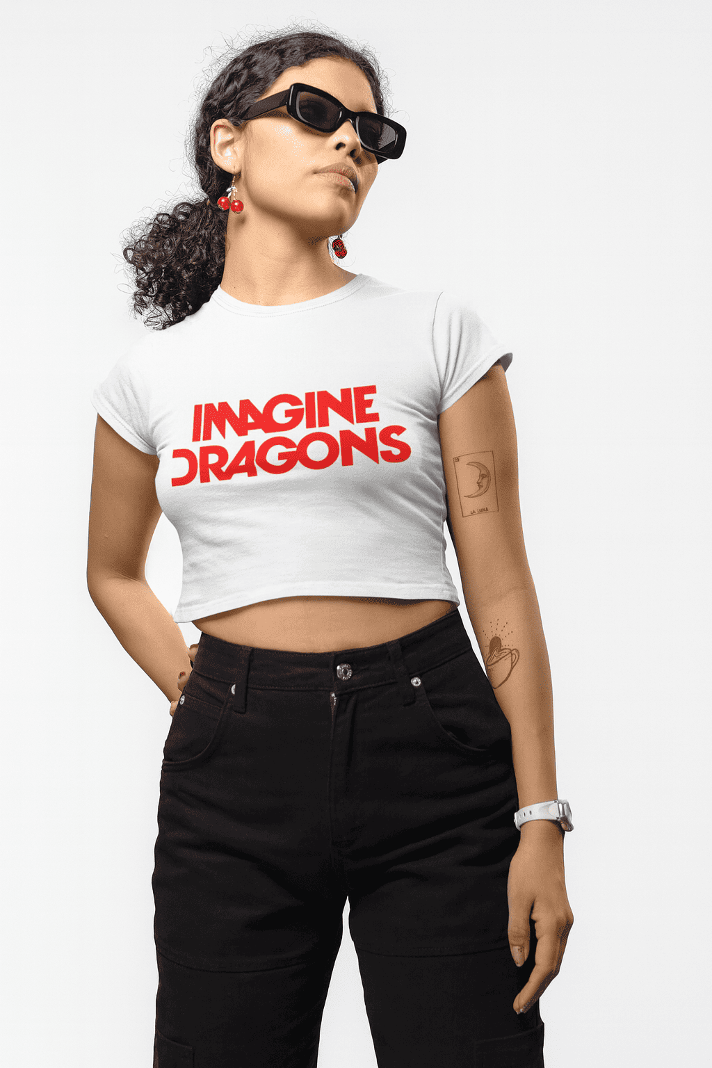 Playera Crop Top Exclusivo Imagine Dragons - Para Verdaderas Fans
