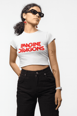 Playera Crop Top Exclusivo Imagine Dragons - Para Verdaderas Fans