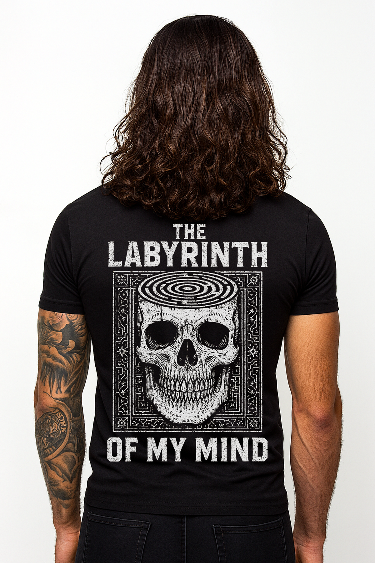 Playera The Labyrinth of My Mind - Estilo Tattoo y Dark Art
