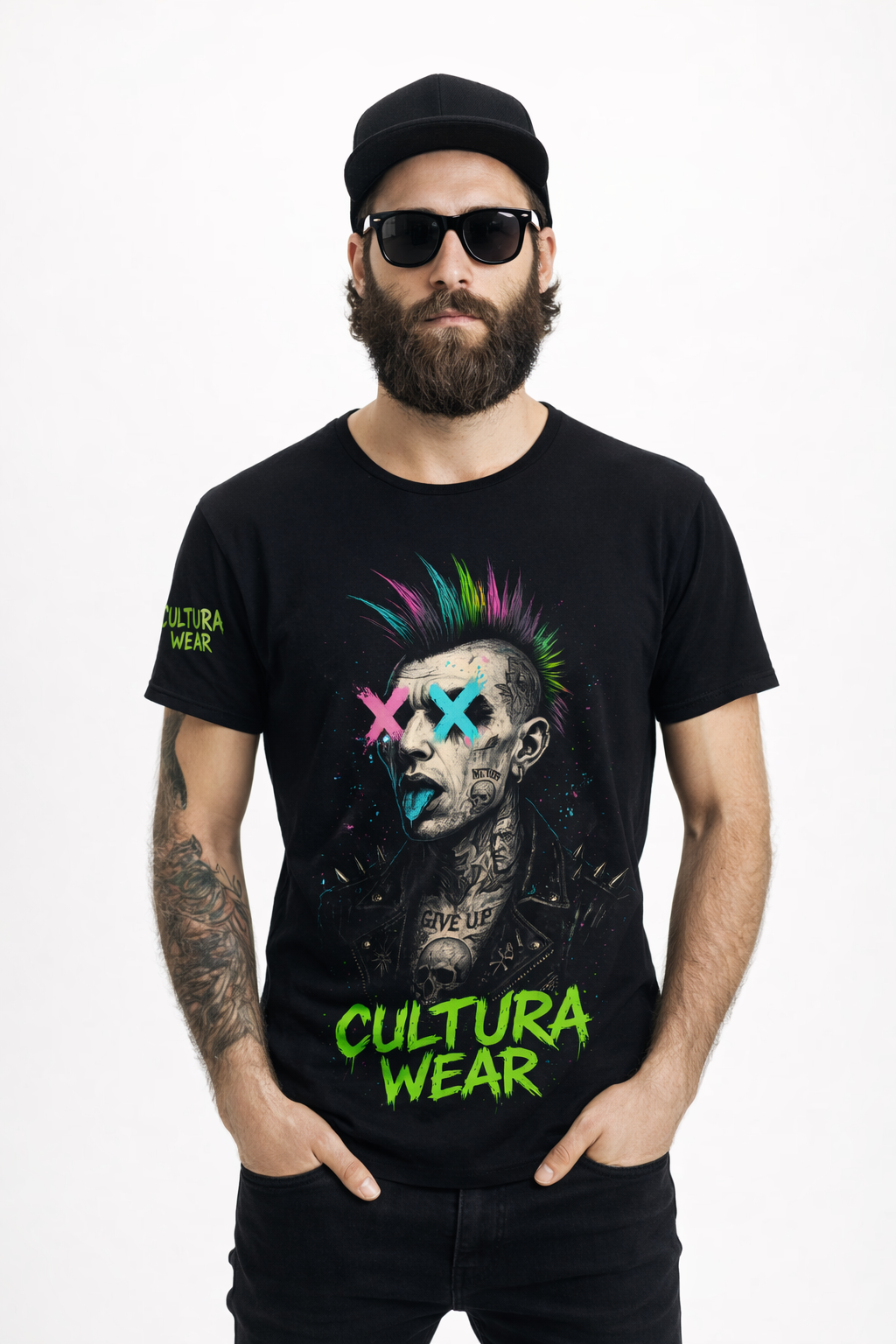Playera Punk X Skull – Arte Neotradicional