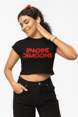 Playera Crop Top Exclusivo Imagine Dragons - Para Verdaderas Fans
