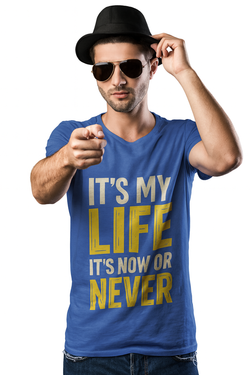 Playera It's My Life – Frase Icónica de Rebelión y Libertad | Estilo Rock Retro Unisex