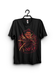 Camiseta para Halloween de Freddy Frueger - Para Fans del Cine de Terror – Ideal para fiesta de Halloween - Color Negro - Nightmare on Elm Street