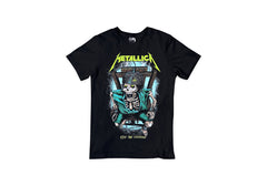 Playera Metallica - Calavera en Silla Electrica - Edición Limitada  - Color Negro