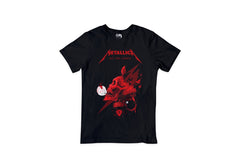 Playera Metallica: Calavera Roja - Camiseta Negra con Diseño Unico
