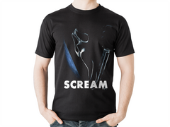 Playera de Scream para Halloween  - Para Fans del Cine de Terror – Ideal para fiesta de Halloween - Color Negro