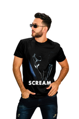 Playera de Scream para Halloween  - Para Fans del Cine de Terror – Ideal para fiesta de Halloween - Color Negro