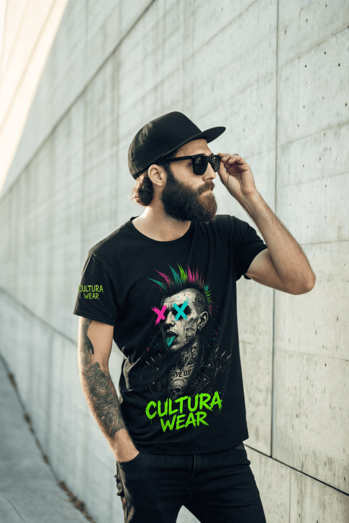 Playera Punk X Skull – Arte Neotradicional