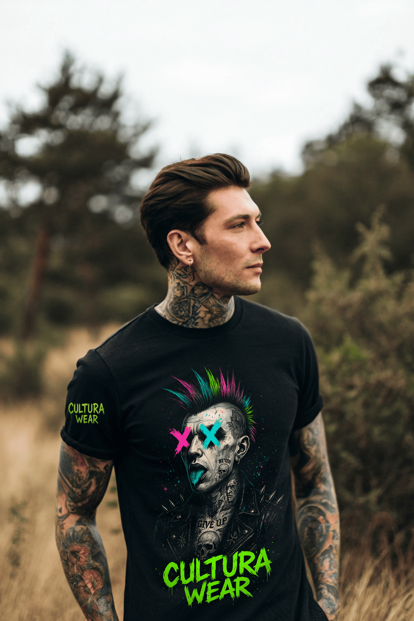 Playera Punk X Skull – Arte Neotradicional