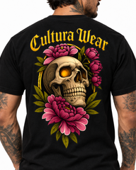 Playera Calavera Floral – Dark Art para Hombre | Cultura Wear