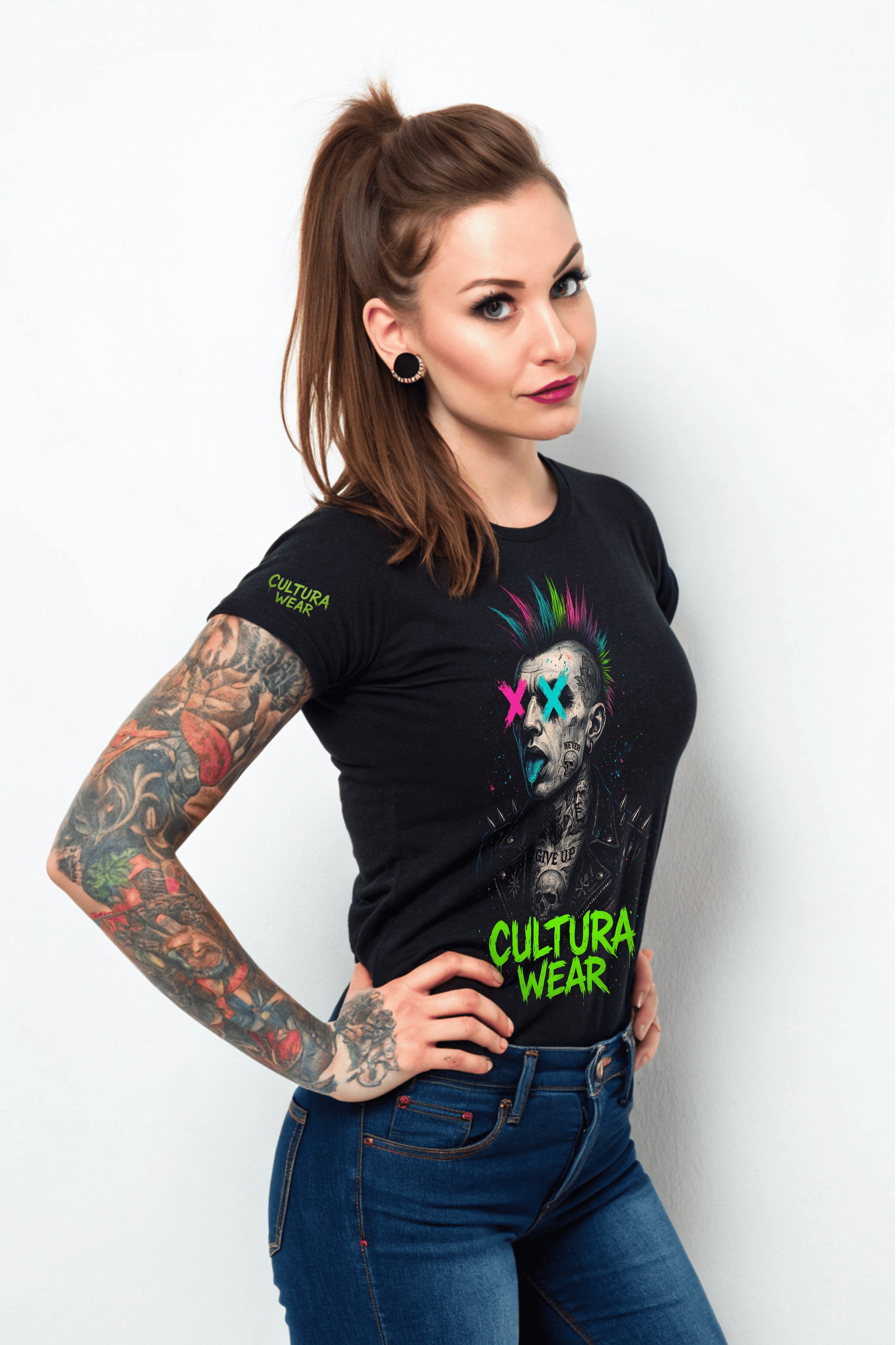 Playera Punk X Skull – Arte Neotradicional