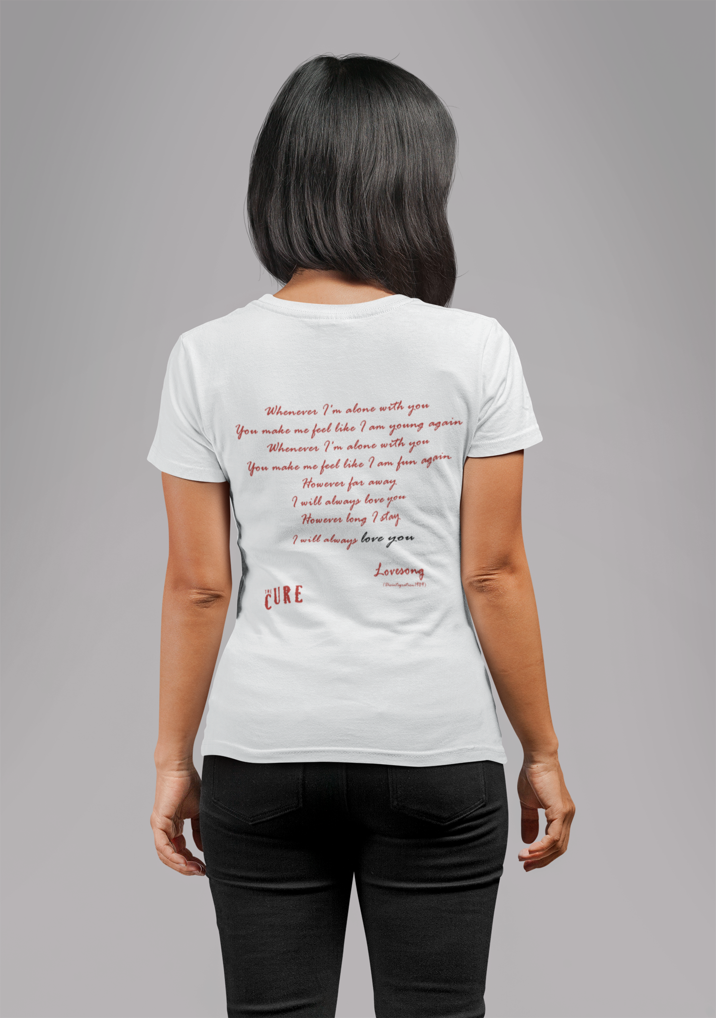 Playera The Cure - Lovesong: Un Corazón Gótico - Edición limitada para hombre y mujer