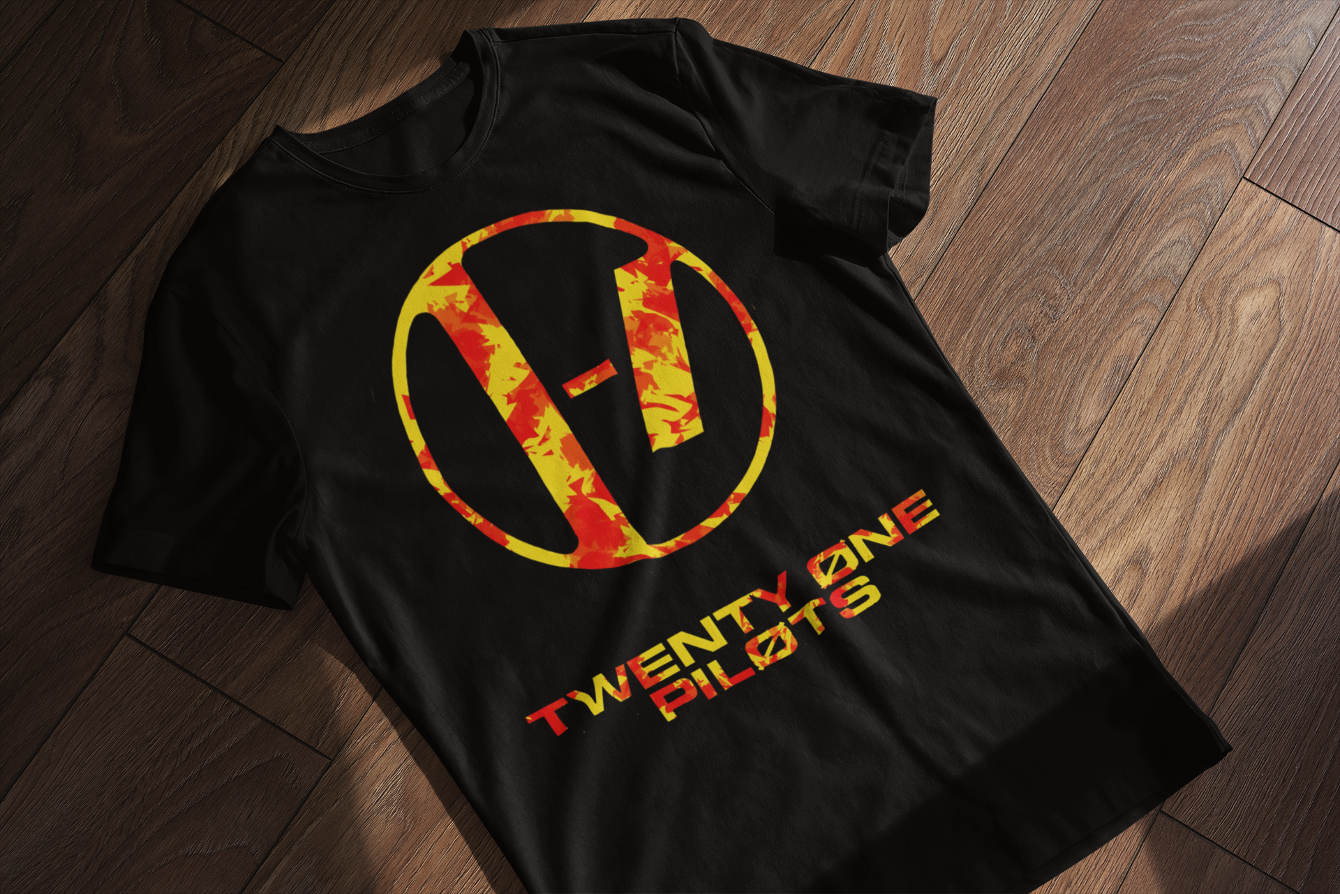 Playera Twenty One Pilots: Clancy en llamas, ¡la llama de la música!