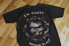 Playera Chucky el Muñeco Diabolico para Halloween  - Para Fans del Cine de Terror