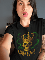 Playera El Rey Serpiente: Poder, Veneno y Rebelión – Estilo Tattoo Gótico