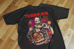 Playera de Terrifier para Halloween - Peliculas de Horror - Ideal para Halloween - Color Negro
