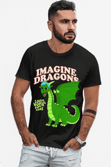 Playera Imagine Dragons – Estilo Retro con Dragón Verde - Loom World Tour 2025