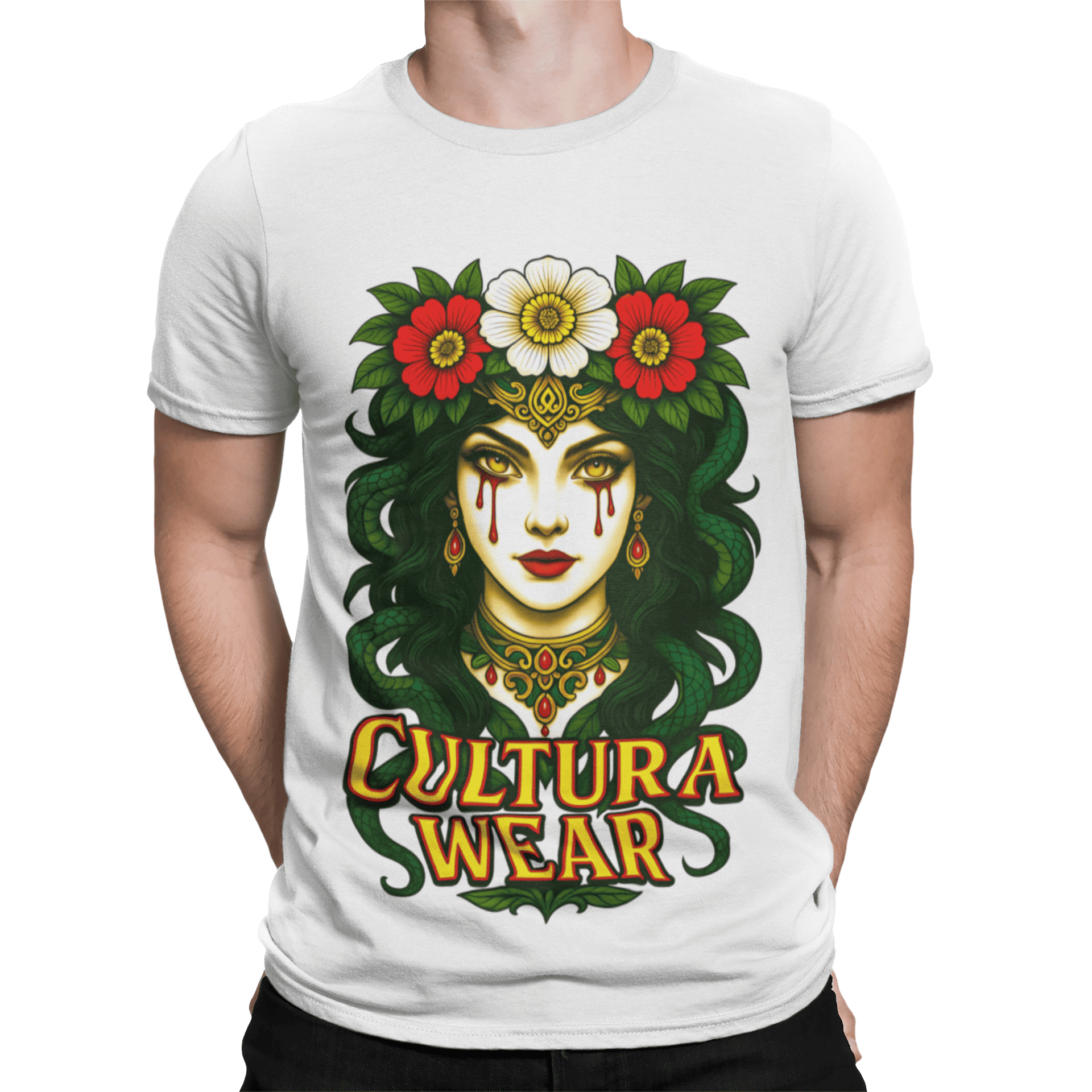 Playera La Diosa del Veneno – Estilo Neo Tradicional