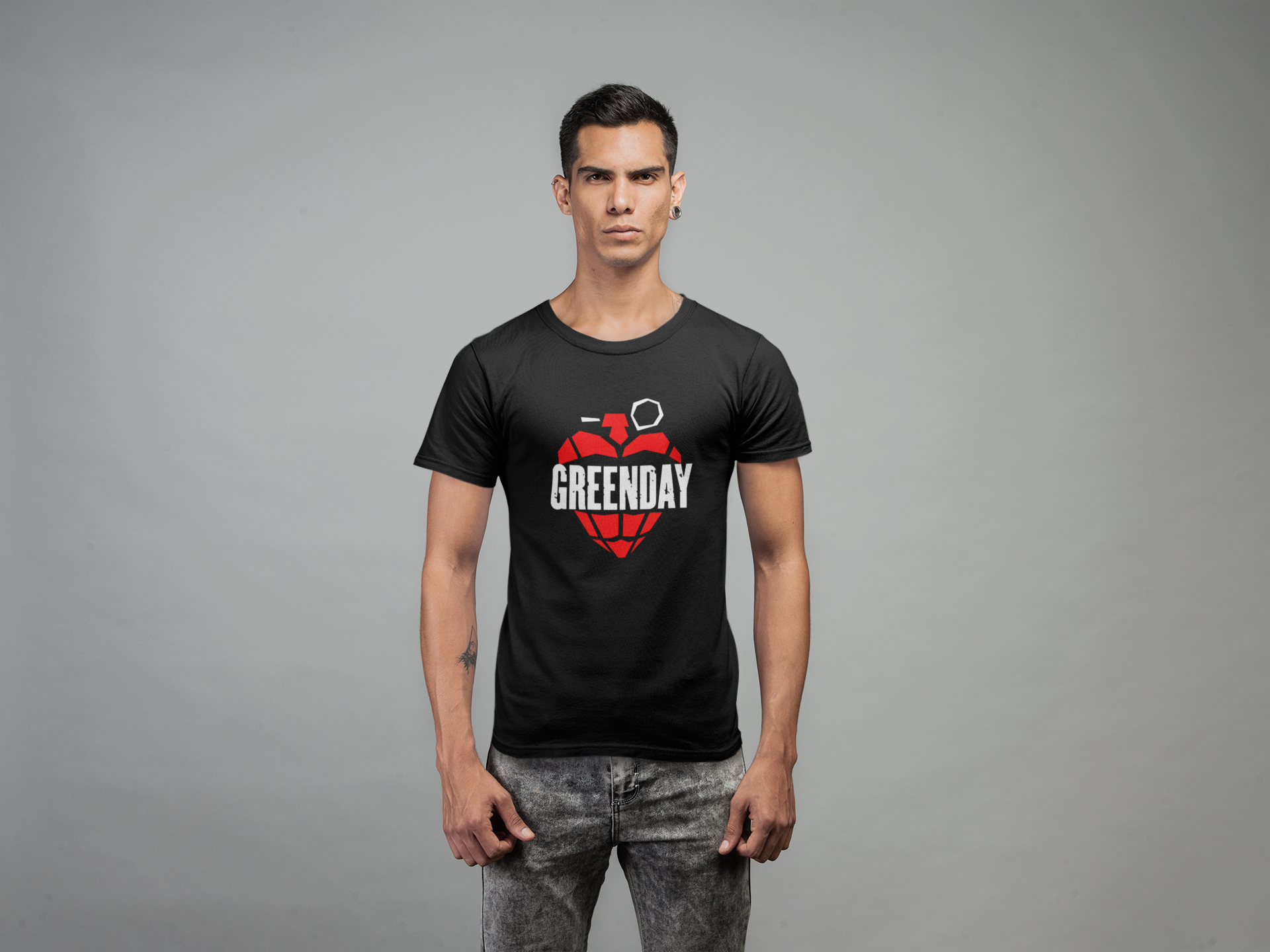 Camiseta Green Day - American Idiot - Rock Punk - Color Negro