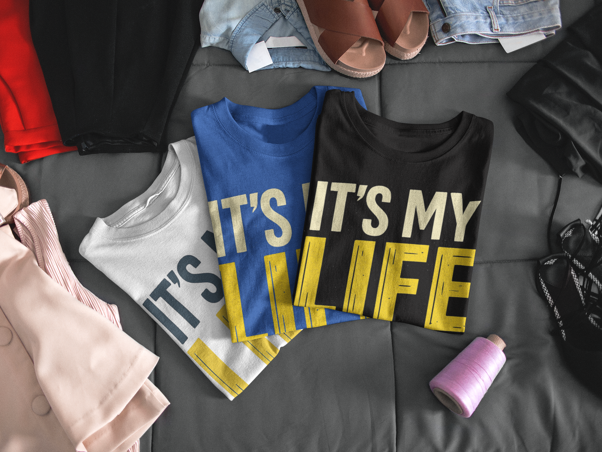 Playera It's My Life – Frase Icónica de Rebelión y Libertad | Estilo Rock Retro Unisex