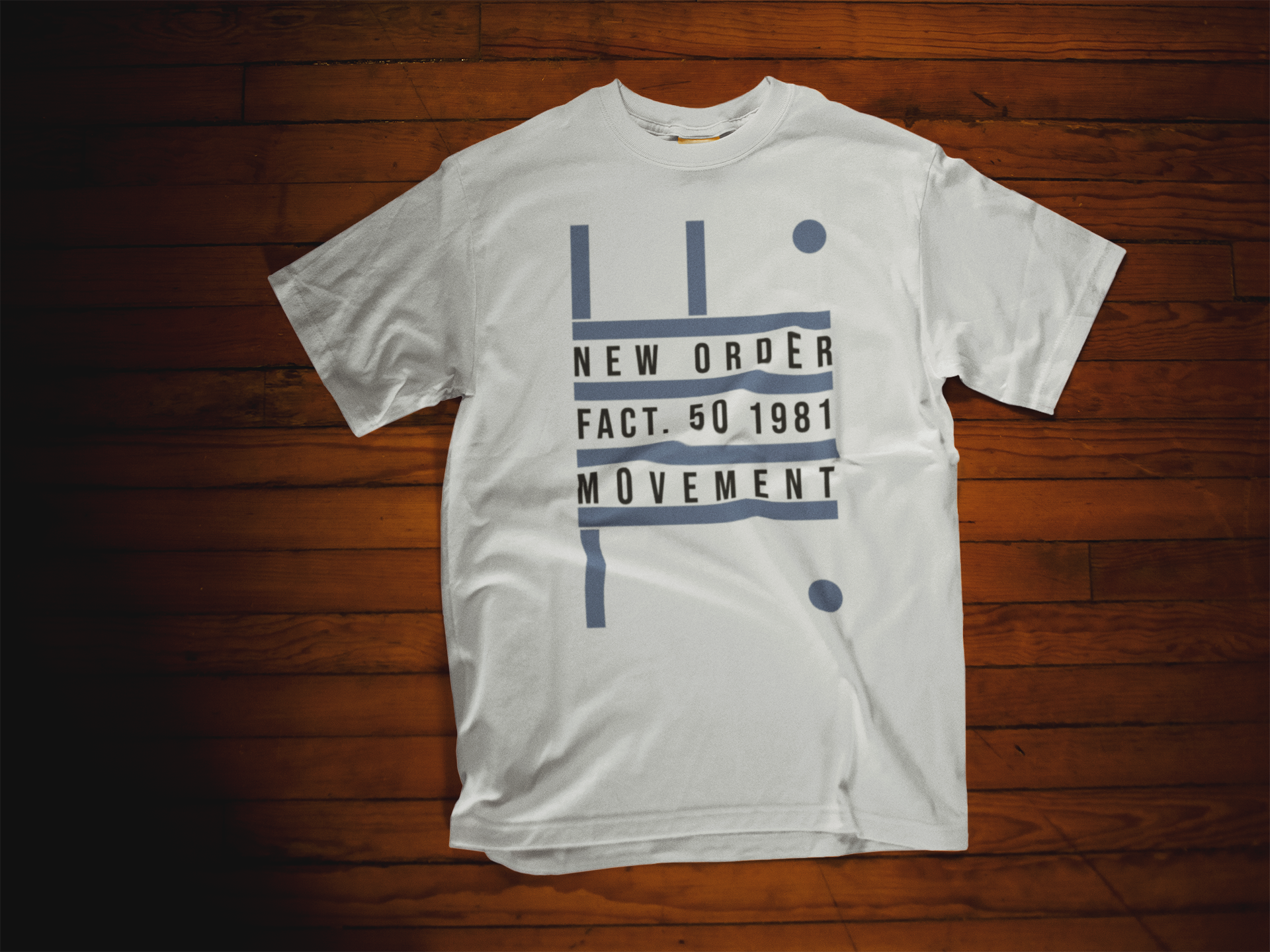 Camiseta New Order -  Edición Limitada - Fact 50 1981