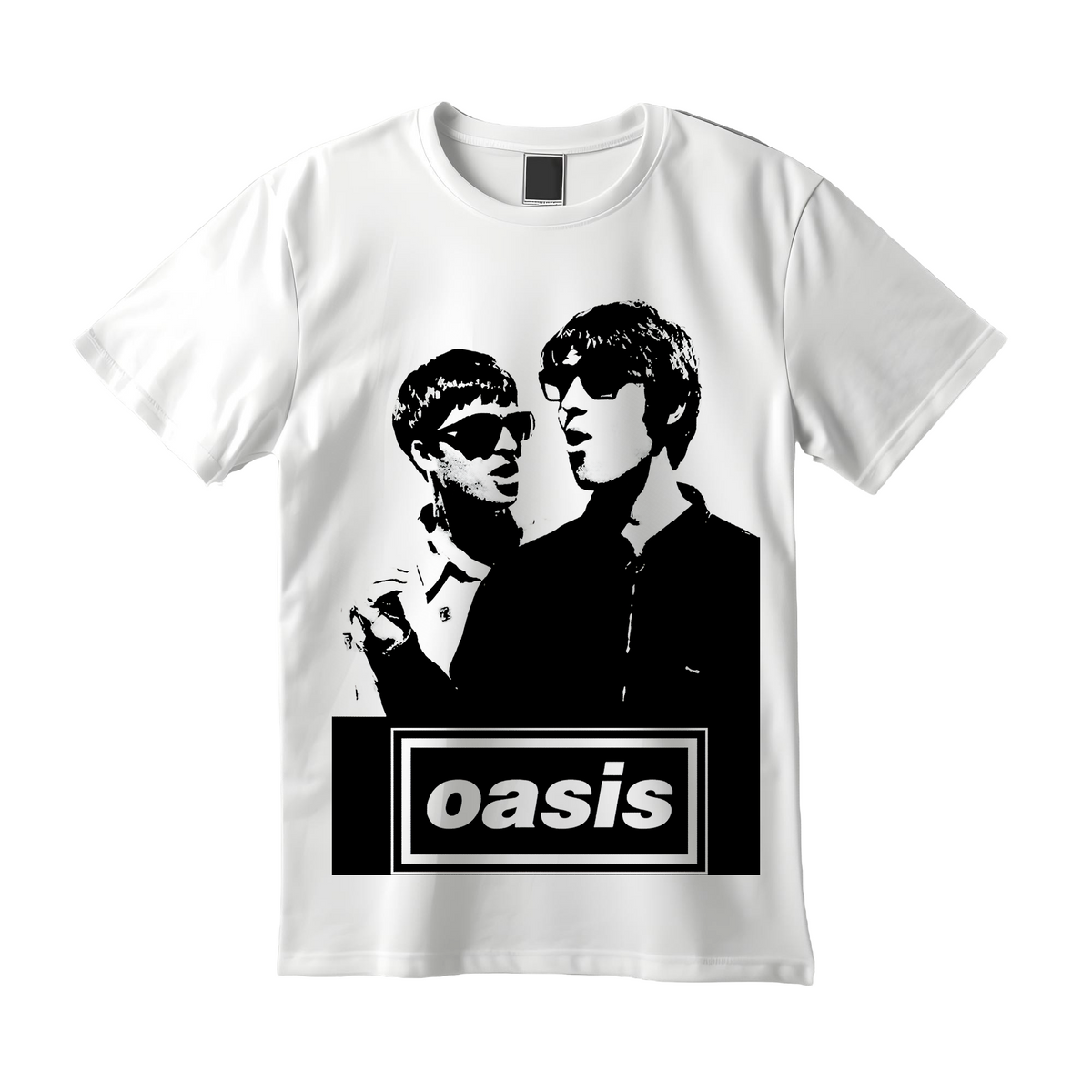 Playera Oasis: Liam y Noel En Blanco y Negro - Diseño Exclusivo de Alta Calidad - Britpop