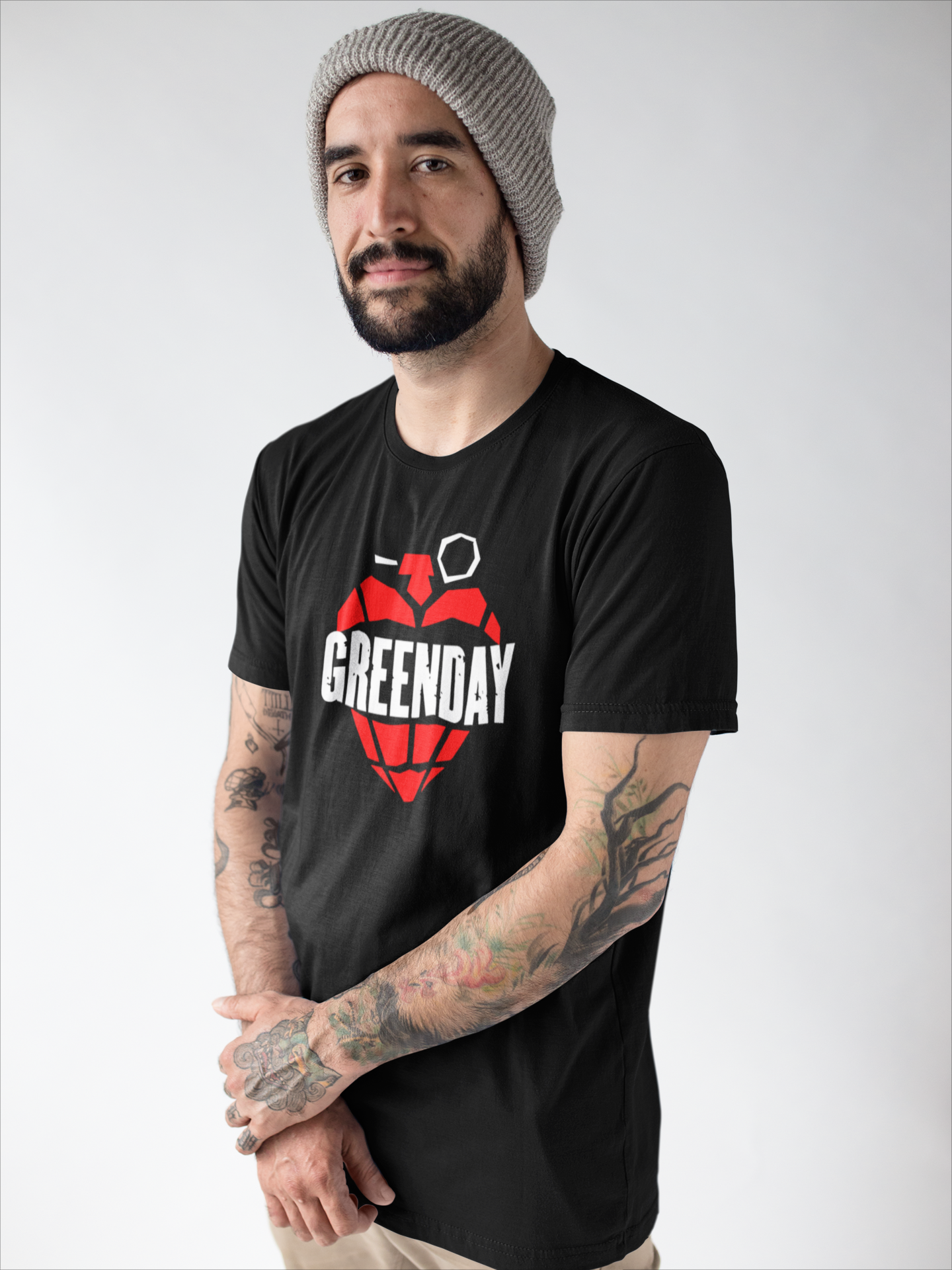 Camiseta Green Day - American Idiot - Rock Punk - Color Negro