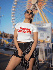 Playera Crop Top Exclusivo Imagine Dragons - Para Verdaderas Fans