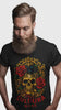 Playera Calavera Dorada & Araña Negra – Estilo Neotradicional