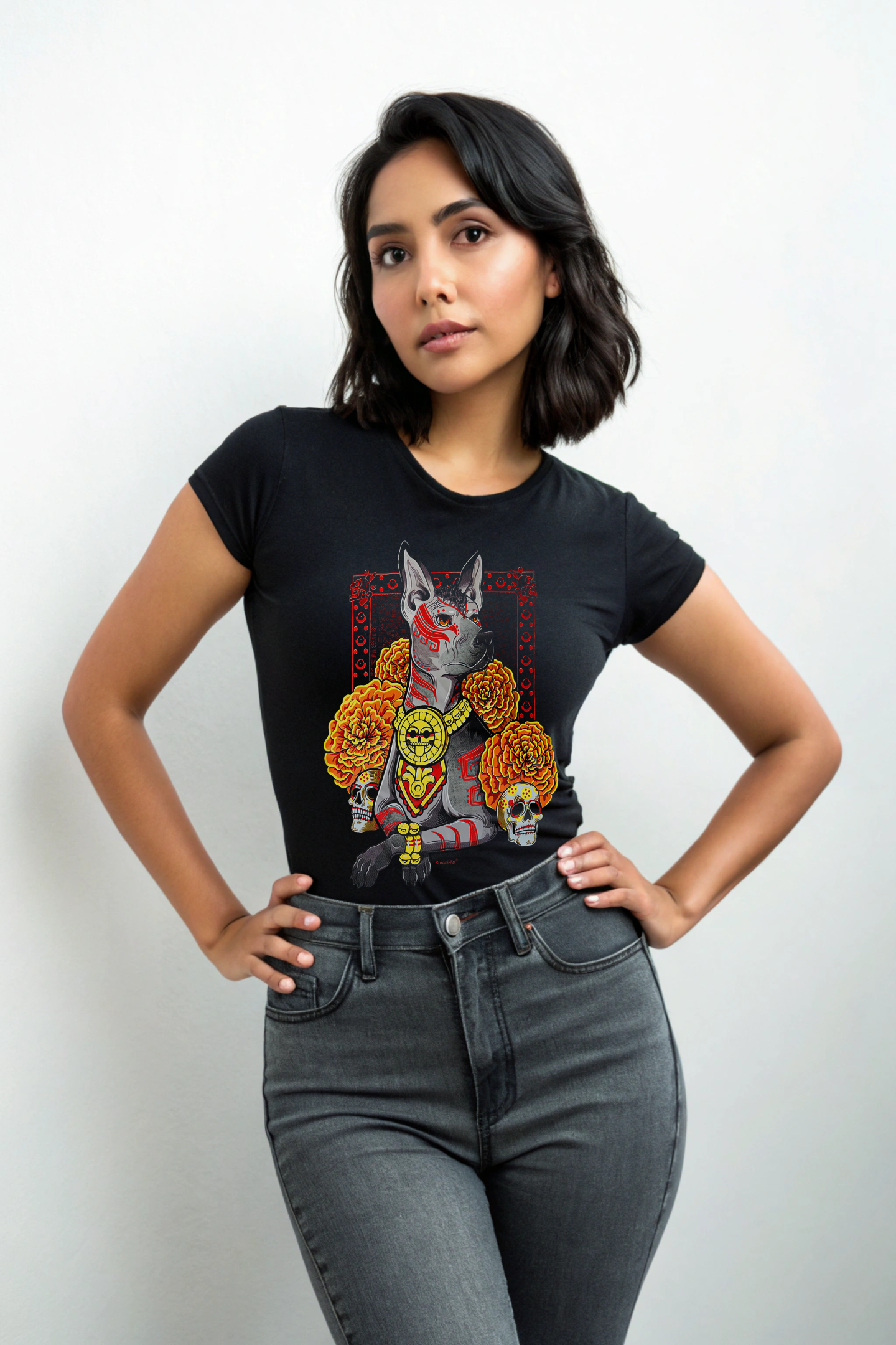 Playera Xoloitzcuintle Sagrado – Tradición y Poder
