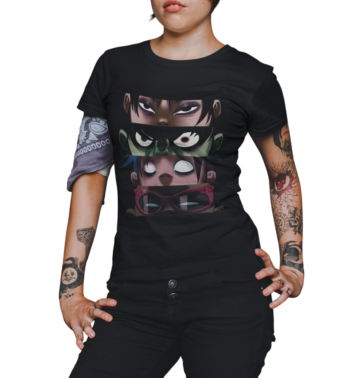Playera de Gorillaz - Rock Alternativo