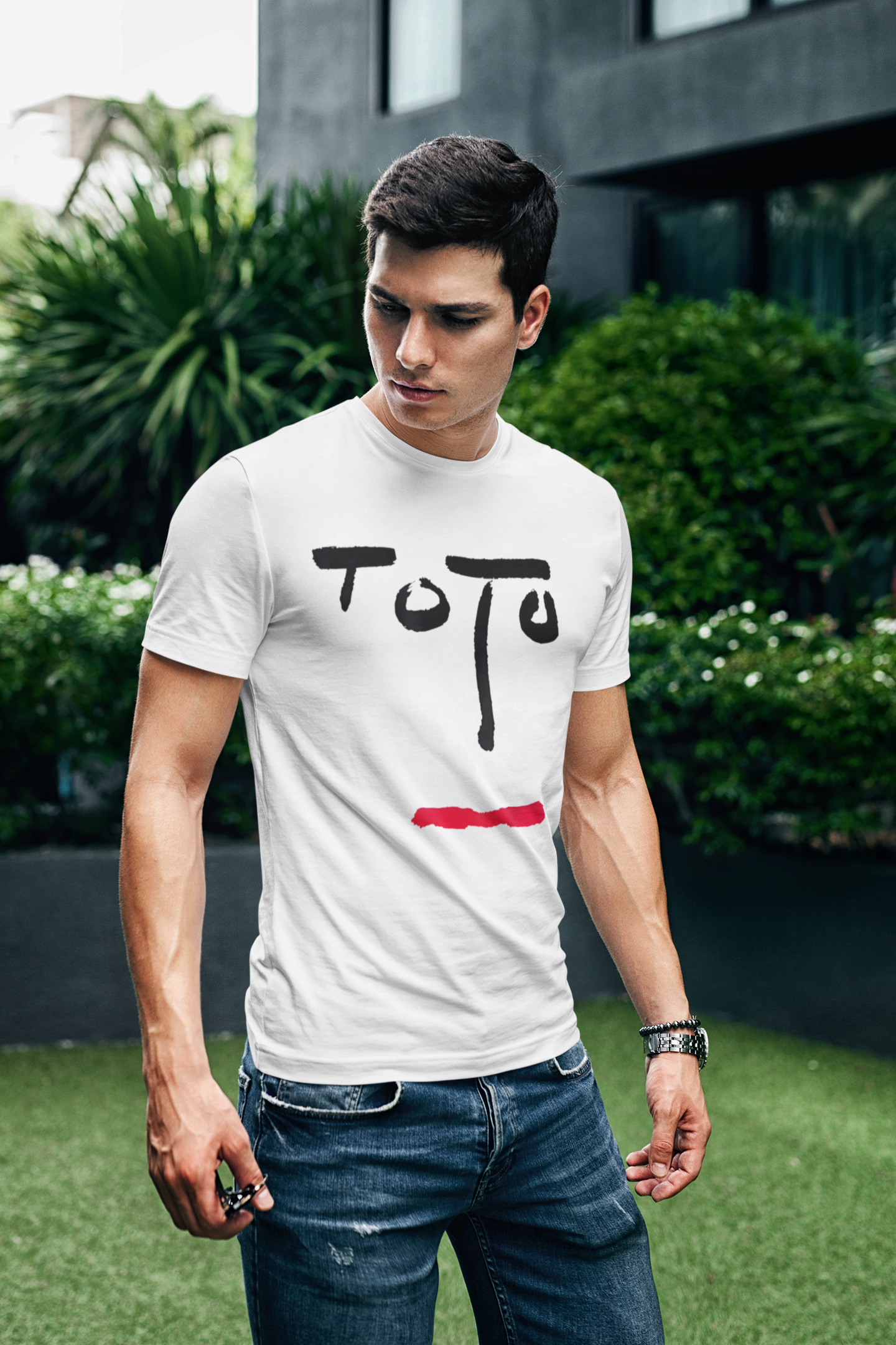 Playera Toto - Turn Back - Rock Clasico - Color Blanca