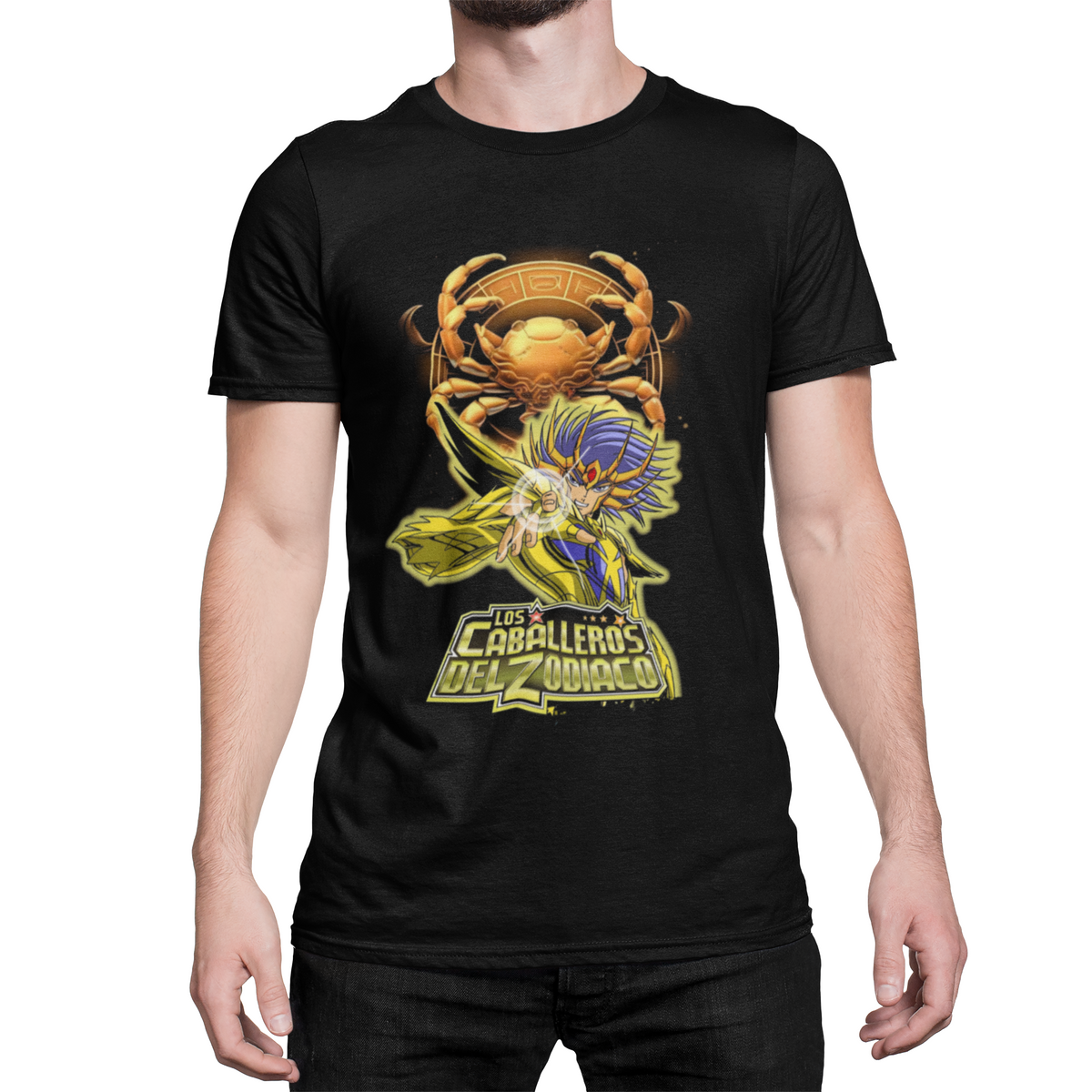 Playera Caballeros del Zodiaco: Máscara de Muerte de Cancer - Caballeros Dorados