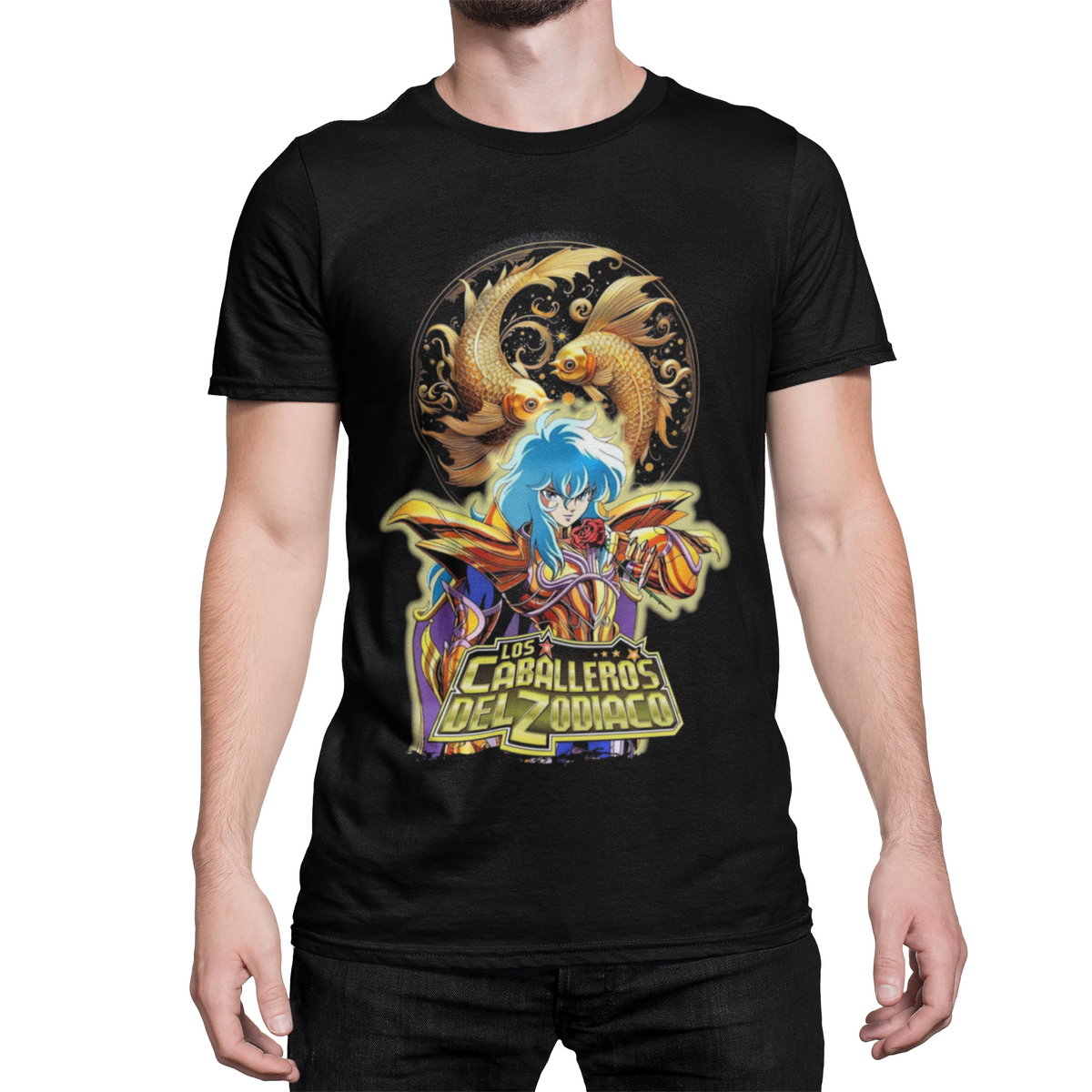 Playera Caballeros del Zodiaco: Afrodita de Piscis - Caballeros Dorados