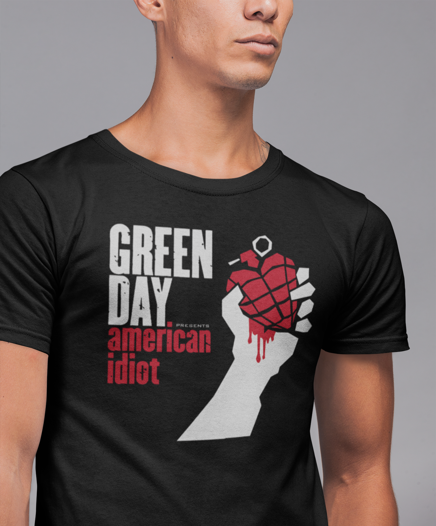 Playera Green Day - American Idiot - Rock Punk - Color Negro