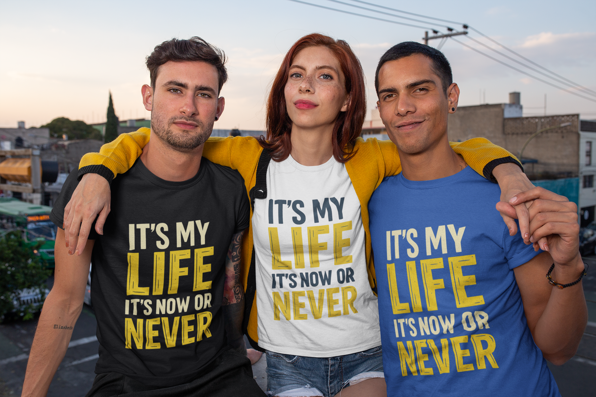 Playera It's My Life – Frase Icónica de Rebelión y Libertad | Estilo Rock Retro Unisex
