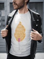 Playera Light My Fire – Diseño Retro con Fuego y Actitud Rebelde