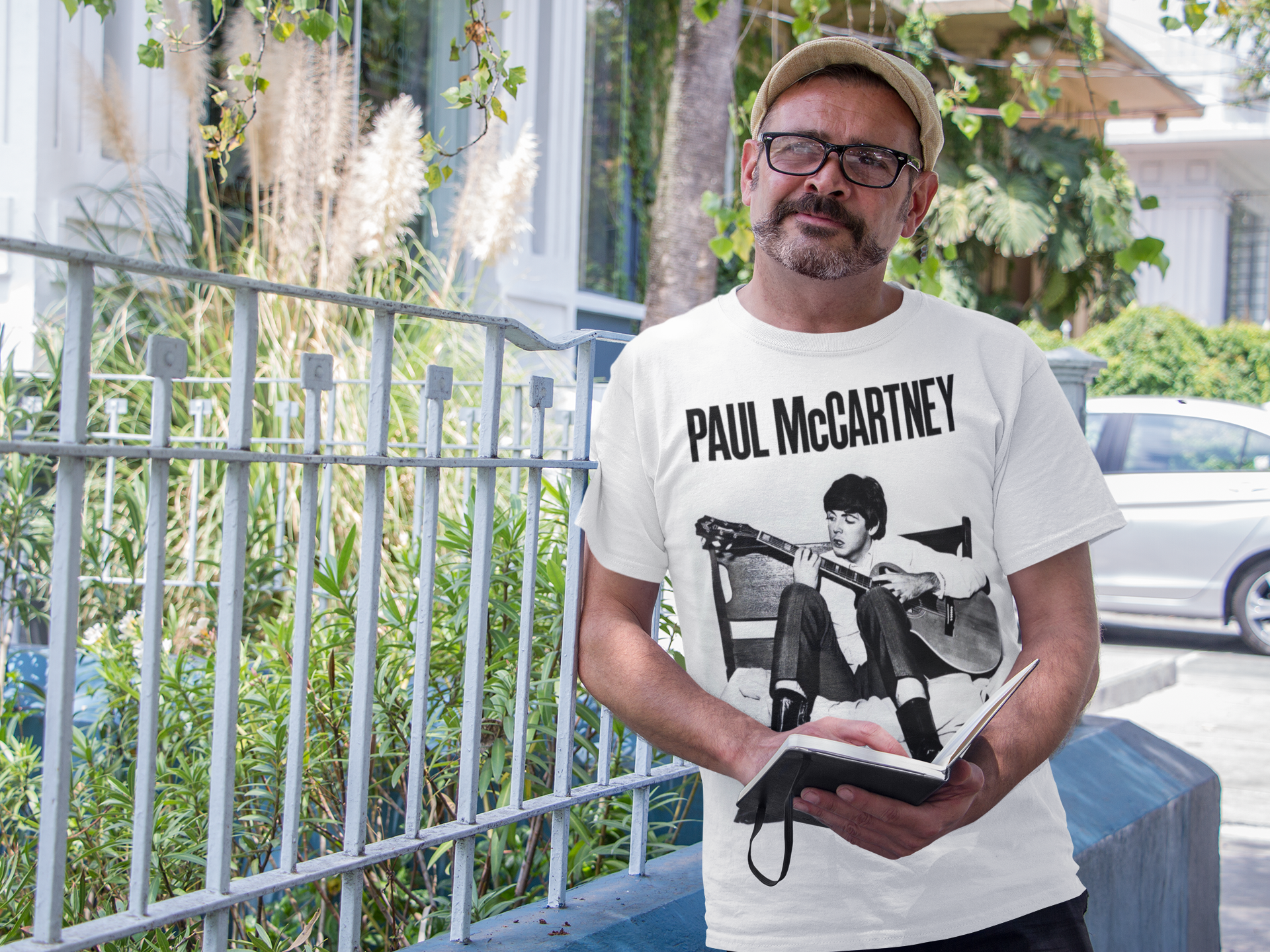 Playera Paul McCartney - Blanco y Negro - Edición Especial Got Back Tour