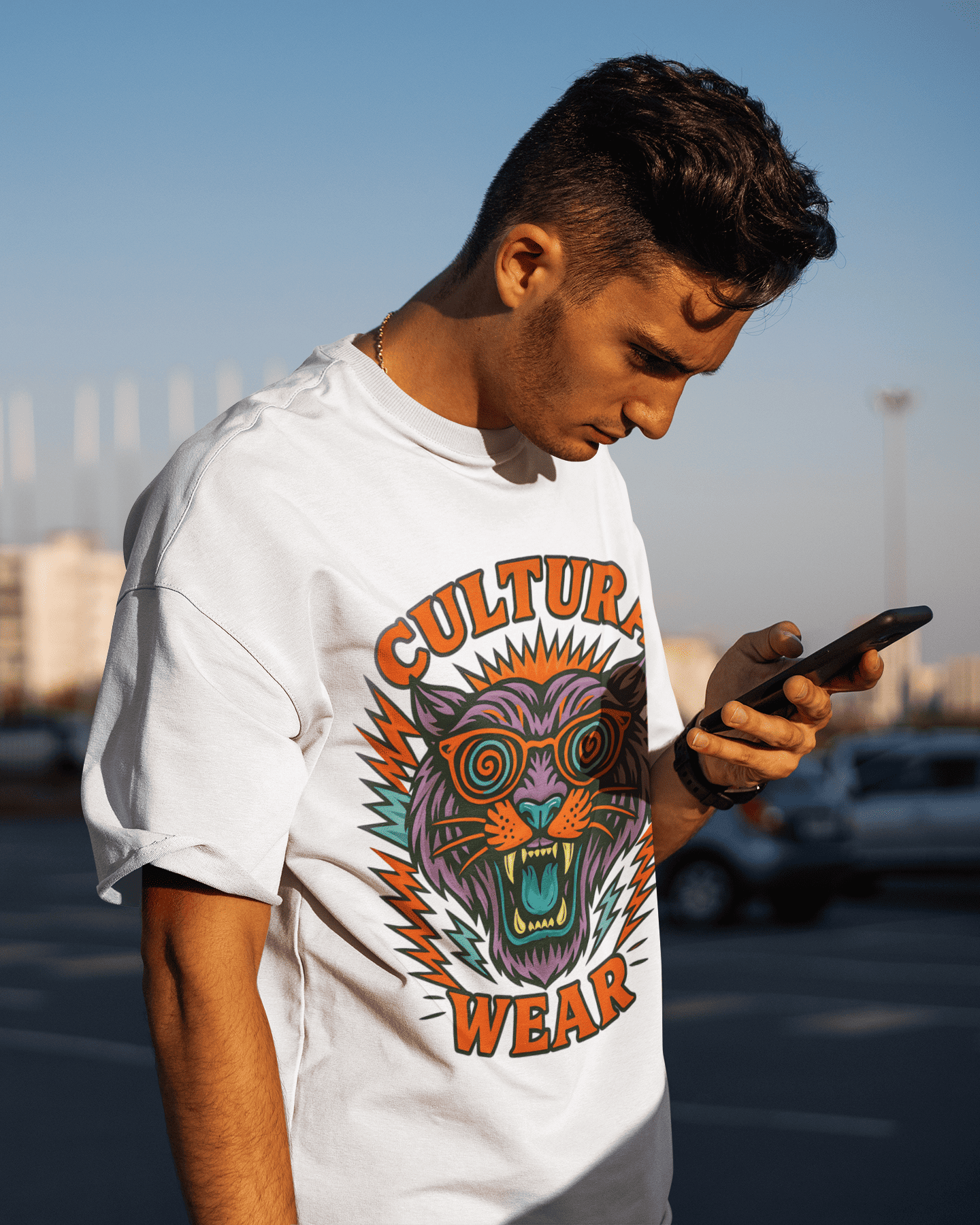 Playera Hipnopanther - Garras, Rayos y Color - Tatuaje Psicodélico