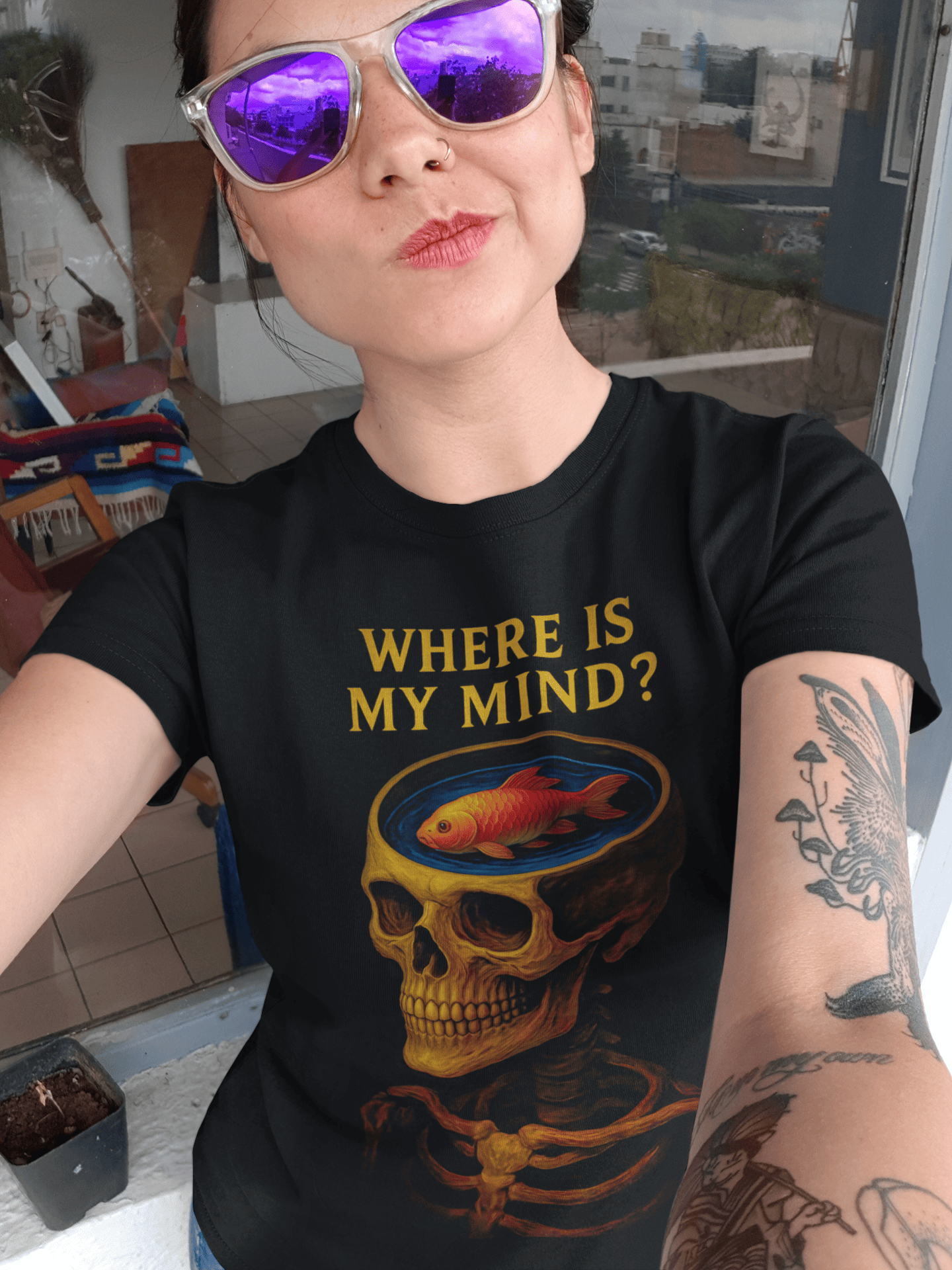Playera Where Is My Mind? – Arte Psicodélico y Rock Alternativo noventero