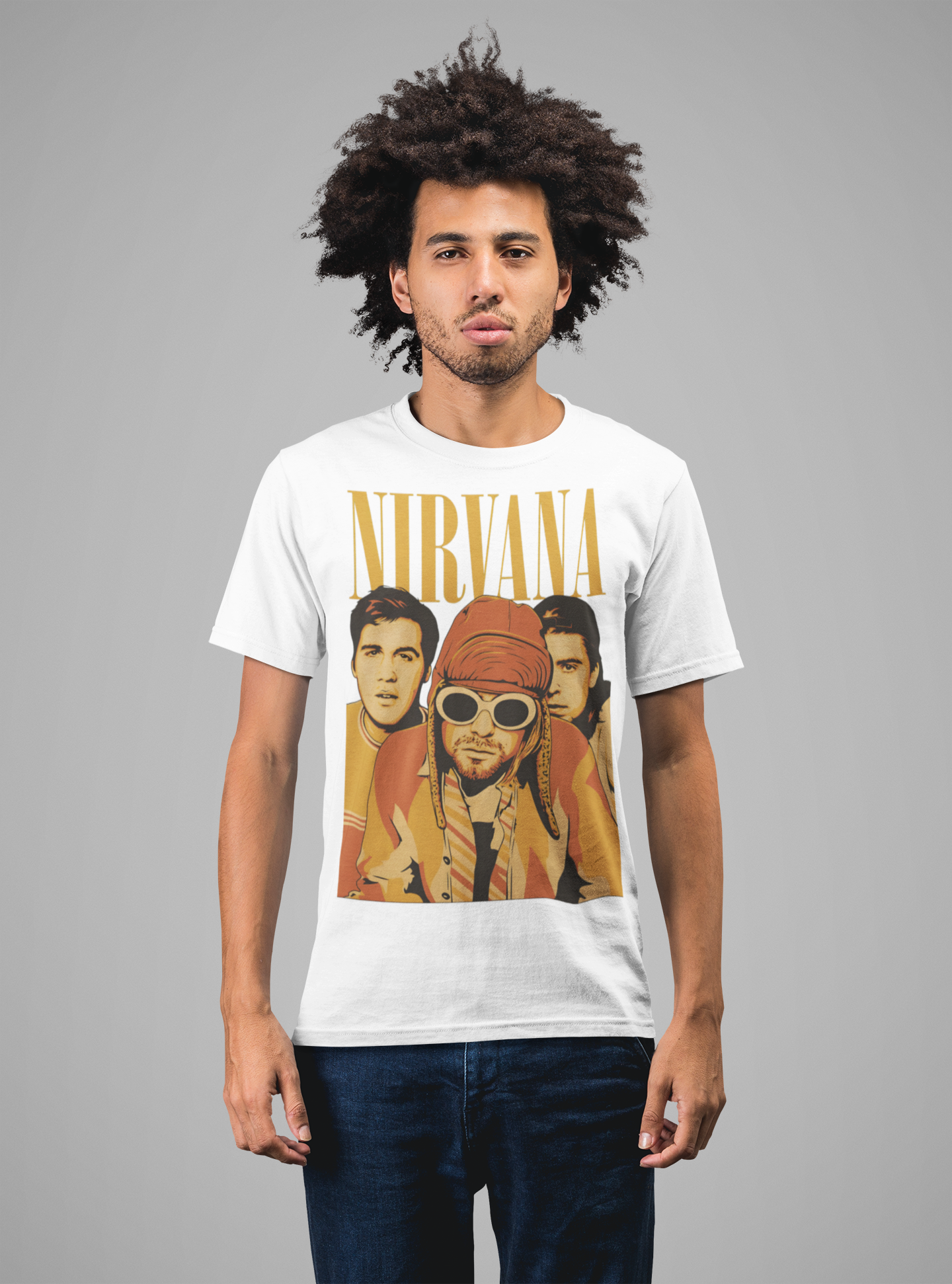 Playera Nevermind - Grunge el sonido de una Generación - Edición Limitada - Color Blanco y Negro