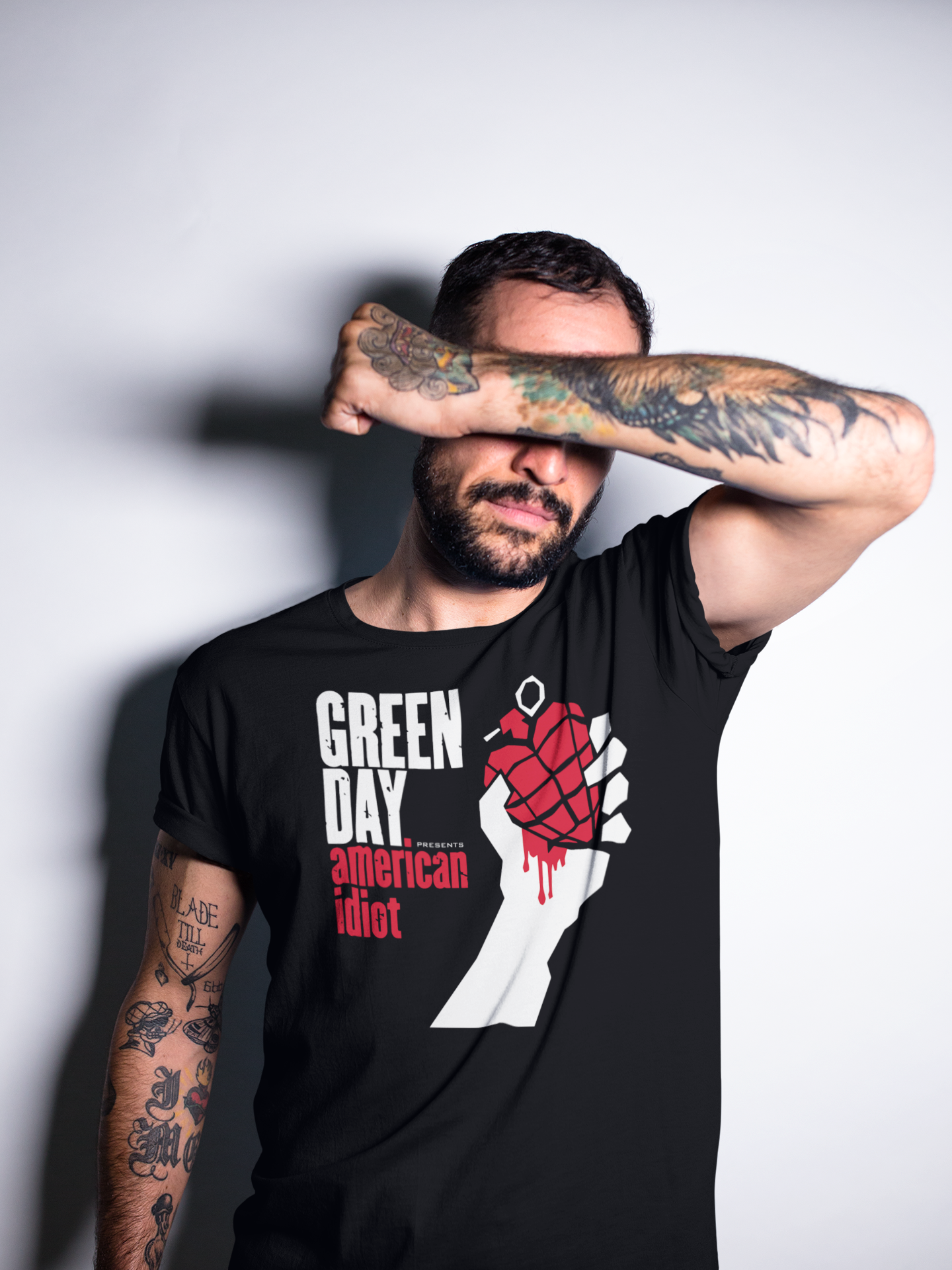Playera Green Day - American Idiot - Rock Punk - Color Negro