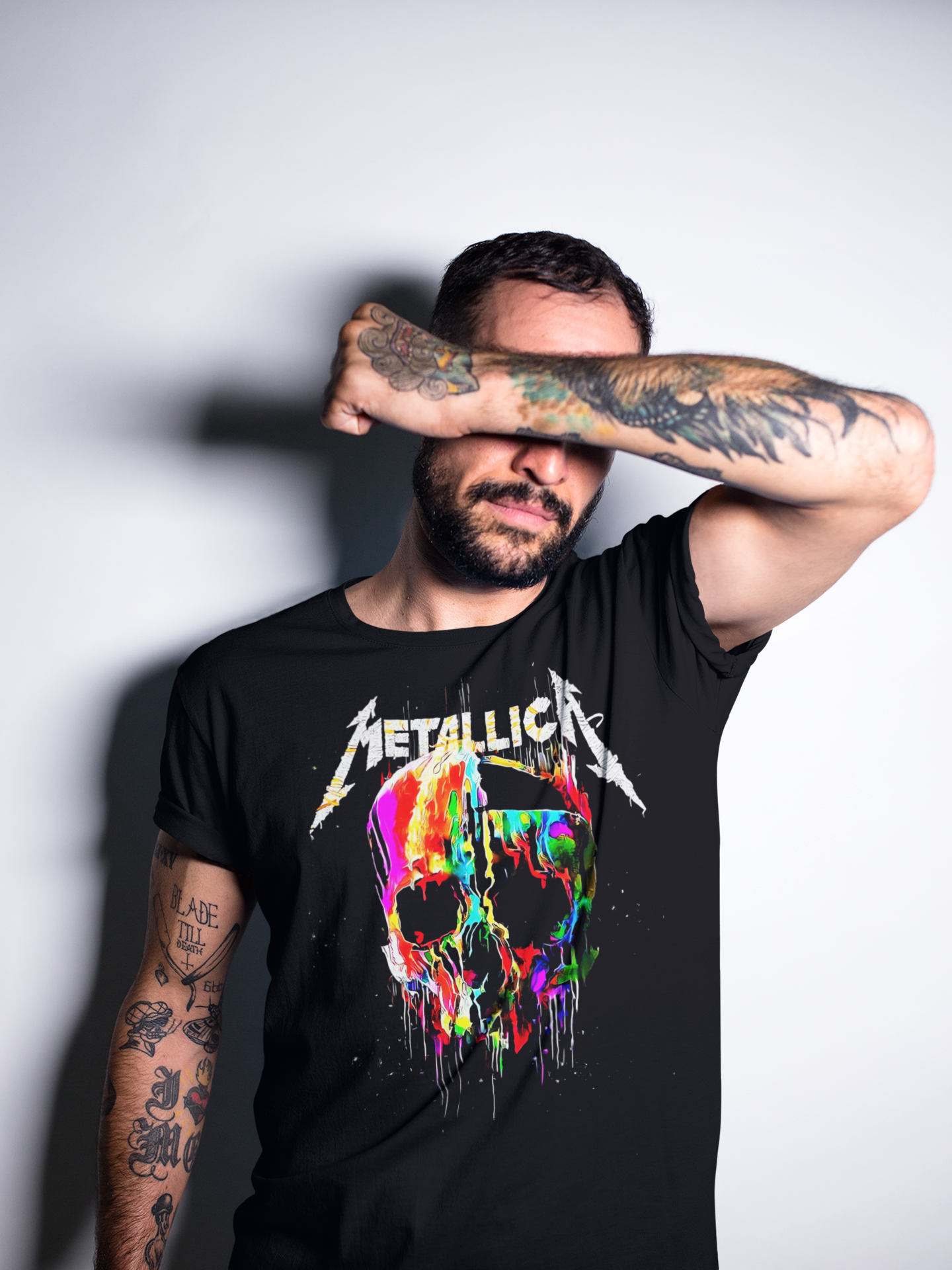 Camiseta Metallica - M72 World Tour - Skull Colors  - Edición Limitada