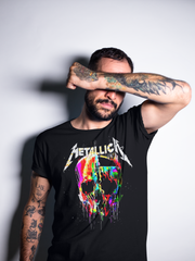 Camiseta Metallica - M72 World Tour - Skull Colors  - Edición Limitada