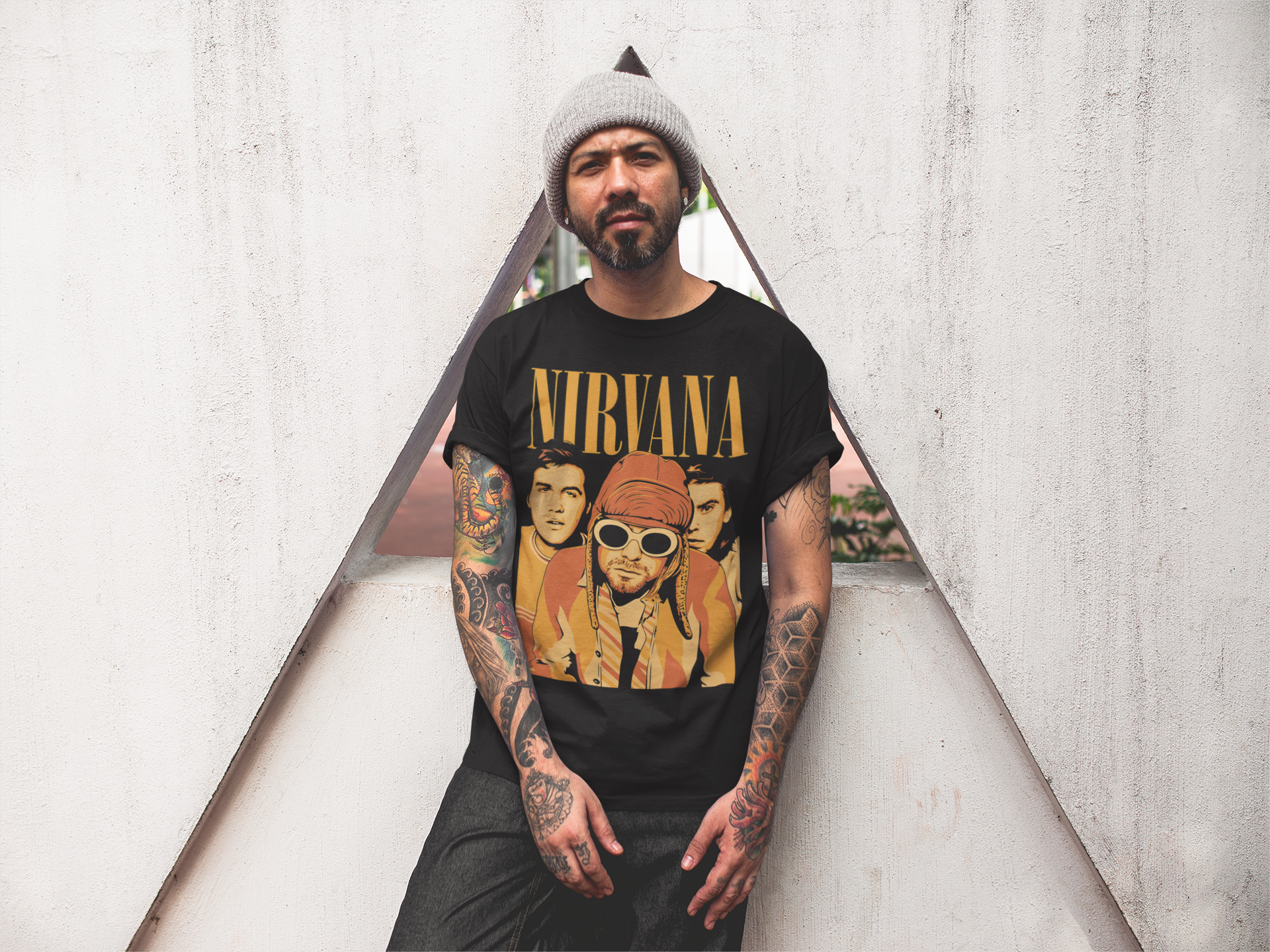 Playera Nevermind - Grunge el sonido de una Generación - Edición Limitada - Color Blanco y Negro